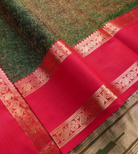PMK 1000 BUTTA SILK COT SAREES